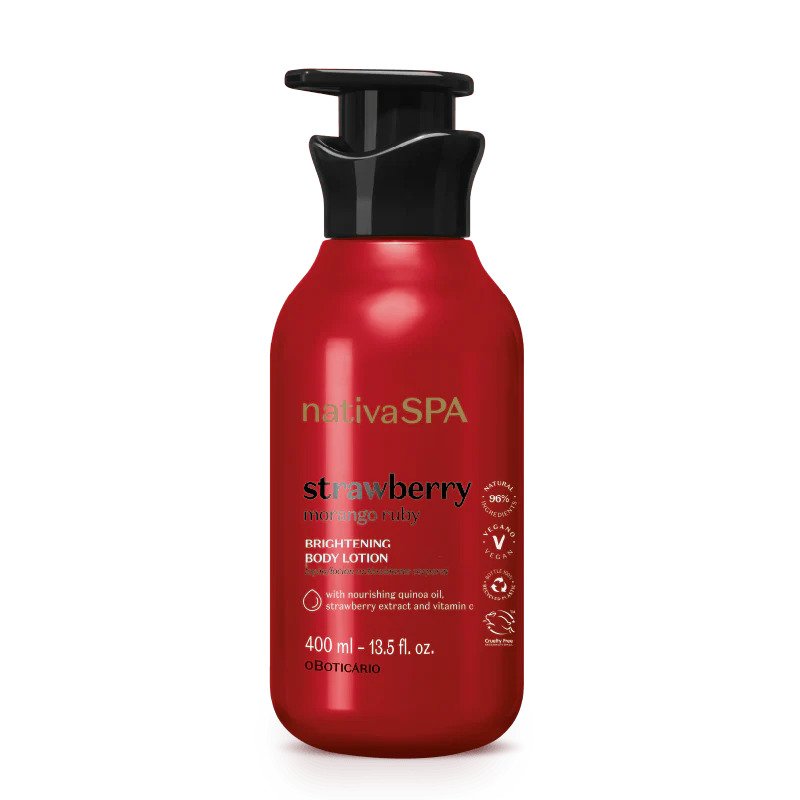 Lozione Corpo Idratante Nativa SPA Fragola Ruby, 400ml